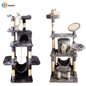 Giá Tốt Nhất Có Thể Tháo Rời Nhân Tạo Dễ Thương Hiện Đại Mèo Cây Nhà Máy Rắn Bài Scratch Hiện Đại Mèo Cây Cho Mèo - Product Image 4