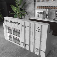 Ensemble de mobilier de bar moderne, durable, écologique, en fer industriel de qualité commerciale pour bar à domicile, salle à manger, extérieur, salle de sport et intérieur