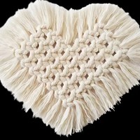 Sous-verres tissés à la main personnalisés, décoration bohème nordique pour la maison, tapis isolants en corde de coton, sets de table
