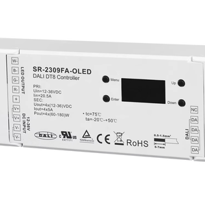 แผงควบคุม DT8 SR-2309FA-OLED ต้าหลี่ในตัว30kHz สูงพิเศษ PWM 16ฉาก4x5A 12-36VDC XY TC RGBW XY + TC RGB + TC - Product Image 1