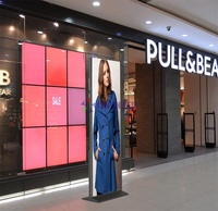 Display LED Portatile per Pubblicità Commerciale con Controllo WiFi Intelligente, Animazione Digitale a Colori HD per Centri Commerciali