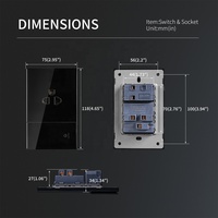 118 modèle 115V-250V maison interrupteurs électrique Type affleurant interrupteur prise mur thaïlande prises et interrupteurs électriques