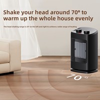 NOUVEAU Ventilateur Chauffant Compact de Bureau pour la Maison, Chauffage Électrique en Céramique PTC, Silencieux, Chauffage Rapide, Mini Radiateur Solaire