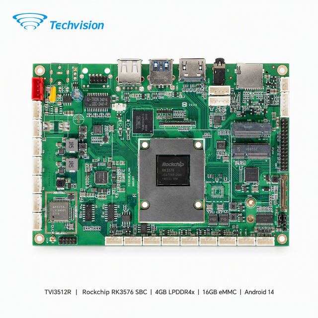 Techvision 3512R RK3576 3.5-inch Single Board Computer 6TOPS NPU 4GB LPDDR4x 16GB EMMC Gigabit Ethernet WiFi6 5G Digital Signage