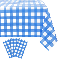 Nappe en plastique rayée à la main rouleau couverture de table pour pique-nique et fête de mariage à la maison