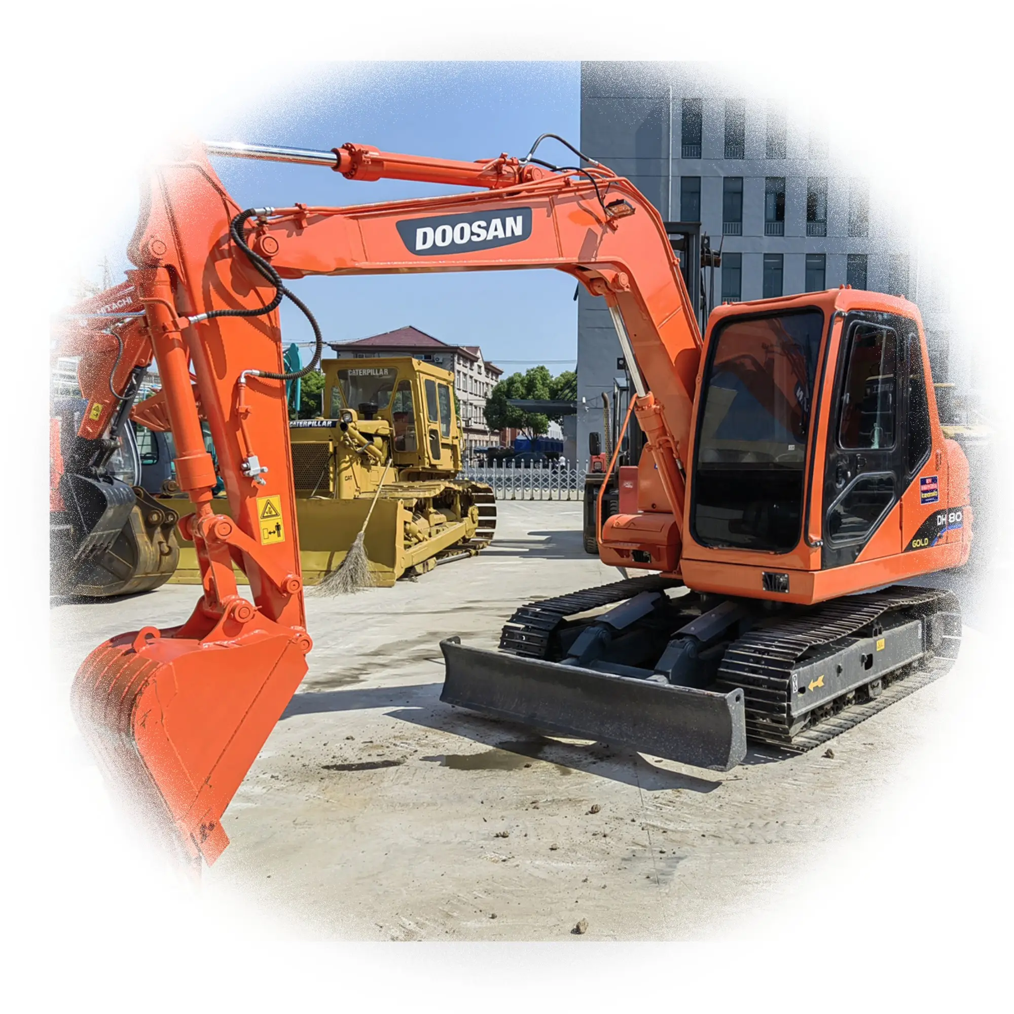 Экскаваторы Doosan Dh80, небольшой экскаватор, Золотая машина Doosan dh80, хорошее состояние