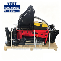 Marteau brise-roche hydraulique YTCT pour excavatrice, accessoire de piquage de pieux pour clôtures solaires