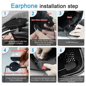 <span class=keywords><strong>Casque</strong></span> de <span class=keywords><strong>moto</strong></span> EJEAS E1 PRO <span class=keywords><strong>Casque</strong></span> <span class=keywords><strong>Bluetooth</strong></span> Système d'intercommunication étanche Matériau ABS Écouteur compatible <span class=keywords><strong>GPS</strong></span> & MP3 - Product Image 4