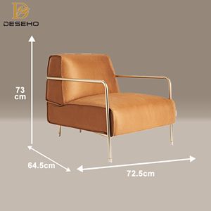 Poltrone Moderne di Lusso in Velluto, Set di Sedie da Esterno di Alta Qualità per Soggiorno, Camera da Letto, Hotel, Versatili e Confortevoli - Product Image 3