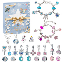 Meistverkauftes Weihnachts-Armband Geschenk für Mädchen Zinklegierung Kristall-Armband DIY Weihnachts-Anhänger Festlich