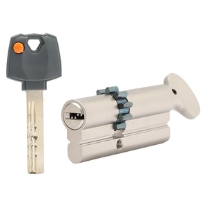 Cylindre de <span class=keywords><strong>serrure</strong></span> de porte à mortaise classique en laiton à ouverture simple, haute sécurité, antivol, avec clés, Israël - Product Image 2