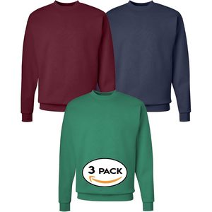 Sudadera Unisex con Cuello Redondo, Paquete de 3, Forro Polar, Cortavientos, Invierno, Informal Elegante, Sudaderas para Hombre - Product Image 1