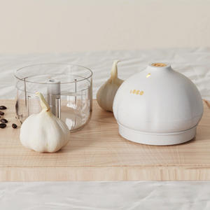 Picadora de Ajo Eléctrica Portátil, Molinillo de Carne de Plástico Blanco para el Hogar, Cocina, y Preparación de Alimentos para Bebés - Product Image 2