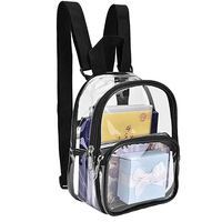 Vente en gros Sac à bandoulière unisexe transparent en PVC Sac à dos portable multifonctionnel simple de grande capacité étanche pour homme et femme