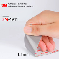 Ruban adhésif 3M 4941 VHB pour métal, 1,1 mm, gris, ruban adhésif en mousse double face, collage panneau-cadre, adhésif industriel, produits 3M originaux