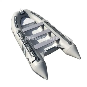 Bateau pneumatique semi-rigide en fibre de verre RIB360 en promotion, coque en PVC Hypalon équipée d'un auvent Bimini pour les loisirs côtiers - Product Image 5