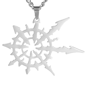<span class=keywords><strong>Chaos</strong></span> <span class=keywords><strong>Star</strong></span> acier inoxydable pendentif colliers pour hommes nautique Pirate symbole magique collier Punk amulette bijoux cadeaux - Product Image 5