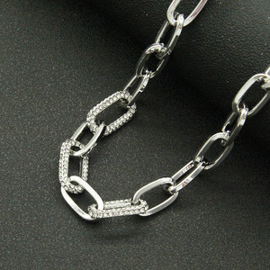 สร้อยคอโซ่คิวบาทรงวงรีสามมิติสำหรับผู้หญิงสไตล์ฮิปสเตอร์ เครื่องประดับตกแต่งเสื้อสเวตเตอร์ สร้อยคอประดับกระดูกไหปลาร้า แทนจิง - Product Image 2