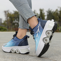 Chaussures à roulettes déformables à la mode, chaussures à roulettes rétractables pour enfants, garçons et filles, chaussures à roulettes à double usage, chaussures à roulettes pour enfants
