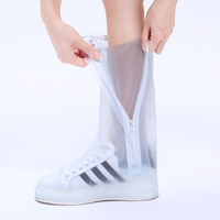 Bottes de pluie unisexes réutilisables en PVC pour l'extérieur, couvre-chaussures imperméables pour enfants pour l'été, l'automne et l'hiver
