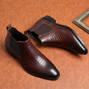 Zapatos de Cuero Formales para Hombre, Estilo Inglés, con Punta en Pico, Grabados, Casuales de Negocios, Recién Lanzados y Más Vendidos - Product Image 2