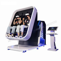 Marwey Indoor Amusement 9D VR Chair 360 Degree Flip Flight Simulator Cockpits Luxury 2 Seater Vr Máquina de videojuegos