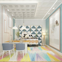 Panneaux muraux de luxe en pvc, intérieur décoratif, plafonnier pour restaurant, Offre Spéciale