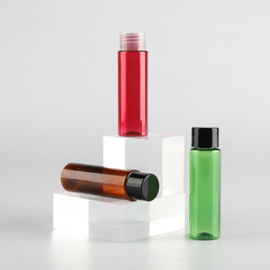 Trong Kho Rỗng 1Oz Bơm Lại Chai Nhựa Rõ Ràng Màu Trắng Hổ Phách Màu Xanh <span class=keywords><strong>Pet</strong></span> Mỹ Phẩm Chai Với Vít Cap Cho Mỹ Phẩm Đóng Gói - Product Image 3