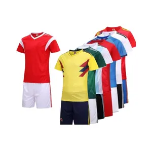 특별 가격 브라질 아르헨티나 스페인 독일 프랑스 팀 남자의 성인 축구 유니폼 세트 사용자 정의 인쇄 번호