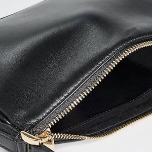 Bolso de Hombro Mini Impermeable para Mujer, con Logotipo Personalizado, Diseño DIY, Cierre de Cremallera, Cuero Negro, Moderno, para Otoño, Verano e Invierno - Product Image 4