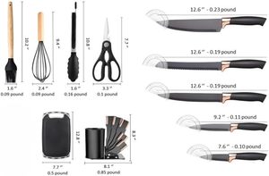 Ensemble d'ustensiles de cuisine en silicone et bois écologiques Inthetrend Wholesale, 20 pièces, avec poignée ergonomique - Product Image 4