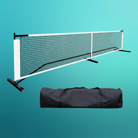 Sistema de Red Portátil para Pickleball de 22 pies x 31 pulgadas con Marco de Acero Desmontable, Modelo Net-003, para Canchas Interiores y Exteriores