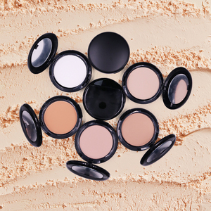 <span class=keywords><strong>Palette</strong></span> de fond de teint en poudre pressée mate bronzante à couverture élevée OEM pour maquillage compact et lâche - Product Image 1