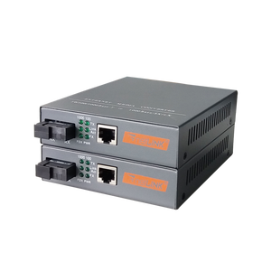 Convertidor de Medios de Fibra Óptica Gigabit 1RJ45 + 1Fibra, Convertidor Óptico Netlink 10/100/1000M Monomodo 20 KM - Product Image 2