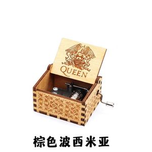 Siempre conmigo Mini caja de música con manivela de madera mejores amigos cumpleaños Navidad regalo de boda - Product Image 5