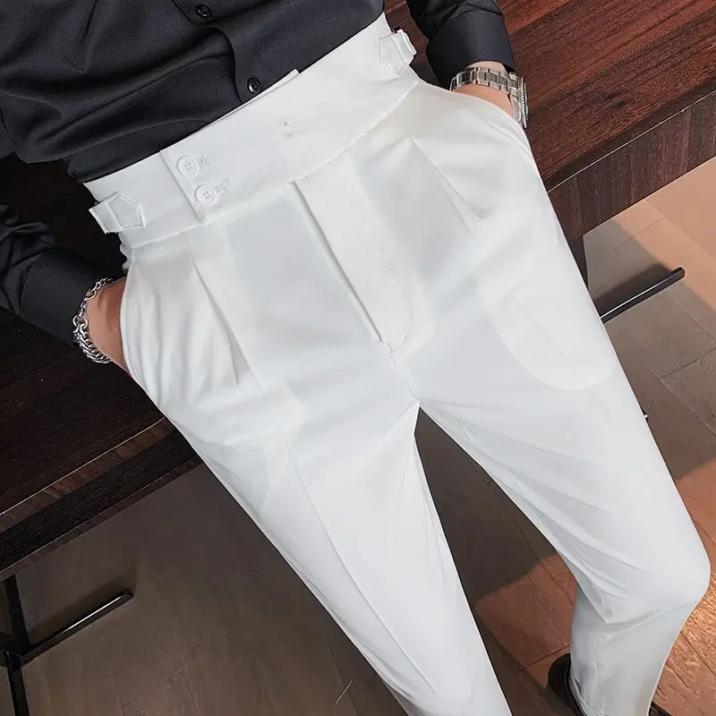 Stylish Business Pleated Suit Pants - Trendy & Sustainable Stylish Business Pleated Suit Pants - Trendy & Sustainable