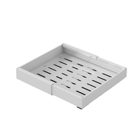 Organisateur coulissant pour armoire, tiroir coulissant en métal blanc, rangement de cuisine, organisateur de cuisine pour placard, garde-manger, vaisselle, casseroles et poêles