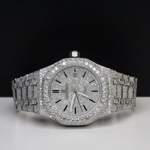 <span class=keywords><strong>Elegante</strong></span> <span class=keywords><strong>orologio</strong></span> Moissanite completamente ghiacciato per gli uomini Hip Hop gioielli eleganti orologi impermeabili automatici in acciaio inossidabile - Product Image 1