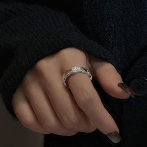 Anillos de escala de textura de diseño especial único, joyería Popular de Plata de Ley <span class=keywords><strong>925</strong></span> para mujer - Product Image 4