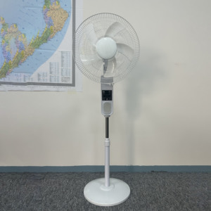 Trung quốc sản xuất năng lượng mặt trời DC 12V 6 tốc độ lắc đầu chu kỳ điện có thể điều chỉnh đứng năng lượng mặt trời Quạt sàn - Product Image 6