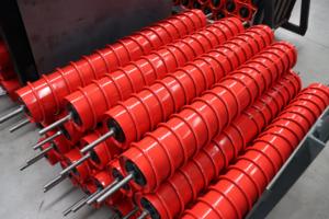 Nieuwe Koolstofstalen Rubber Ijzeren Band Transportroller Bufferrol - Product Image 3