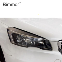 Lentille de phare Bimmor pour Peugeot 508 2015-2018 phares couvercle de lentille en verre coque en plastique Transparent remplacement de phare