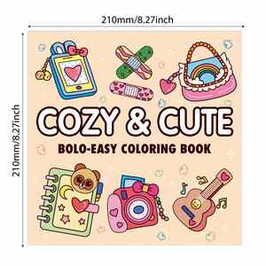 Livre de coloriage en papier de 52 pages pour adultes et adolescents, fabriqué en Chine, nouveau, transfrontalier, confortable, mignon et populaire - Product Image 3