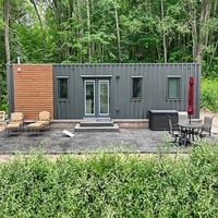 Maison préfabriquée modulaire en conteneur, cabane portable pour maison d'hôtes résidentielle