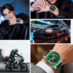 Sanda 6333 Men's Fashion Business Digital Watch, Bestselling Multi-functional Waterproof Wristwatch with Countdown <b>Timer</b> & Alarm - Product Image 4