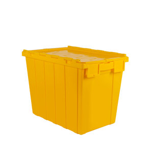 Chất lượng tốt nhất nhiệm vụ nặng nề có thể tái chế nhựa lưu trữ với nắp Tote hộp kèm theo nắp container để bán - Product Image 5