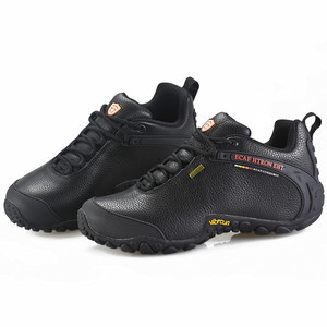 Chaussures de randonnée Ecaf Htron Eht Marron Unisexe Talon bas Respirant Antidérapant Semelle Vibram pour l'extérieur - Product Image 4