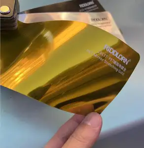 PET 1,52x18m vinilo galvanizado oro sin burbujas envoltura protege Super espejo cromo reflectante oro auto cambio de color película