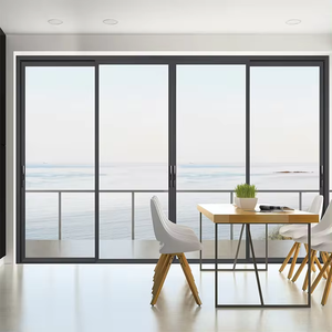 Jaring nyamuk pintu geser besar, jaring nyamuk, kaca geser dan bukaan tanpa bingkai, pintu Pancuran kaca geser - Product Image 1