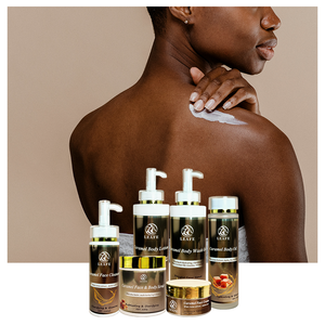 Perawatan Kulit Glowing untuk Wanita Kulit Hitam Produk Perawatan Kulit Organik Set Perawatan Kulit Karamel Kakao Alami Hidrasi Label Pribadi (Baru) - Product Image 2